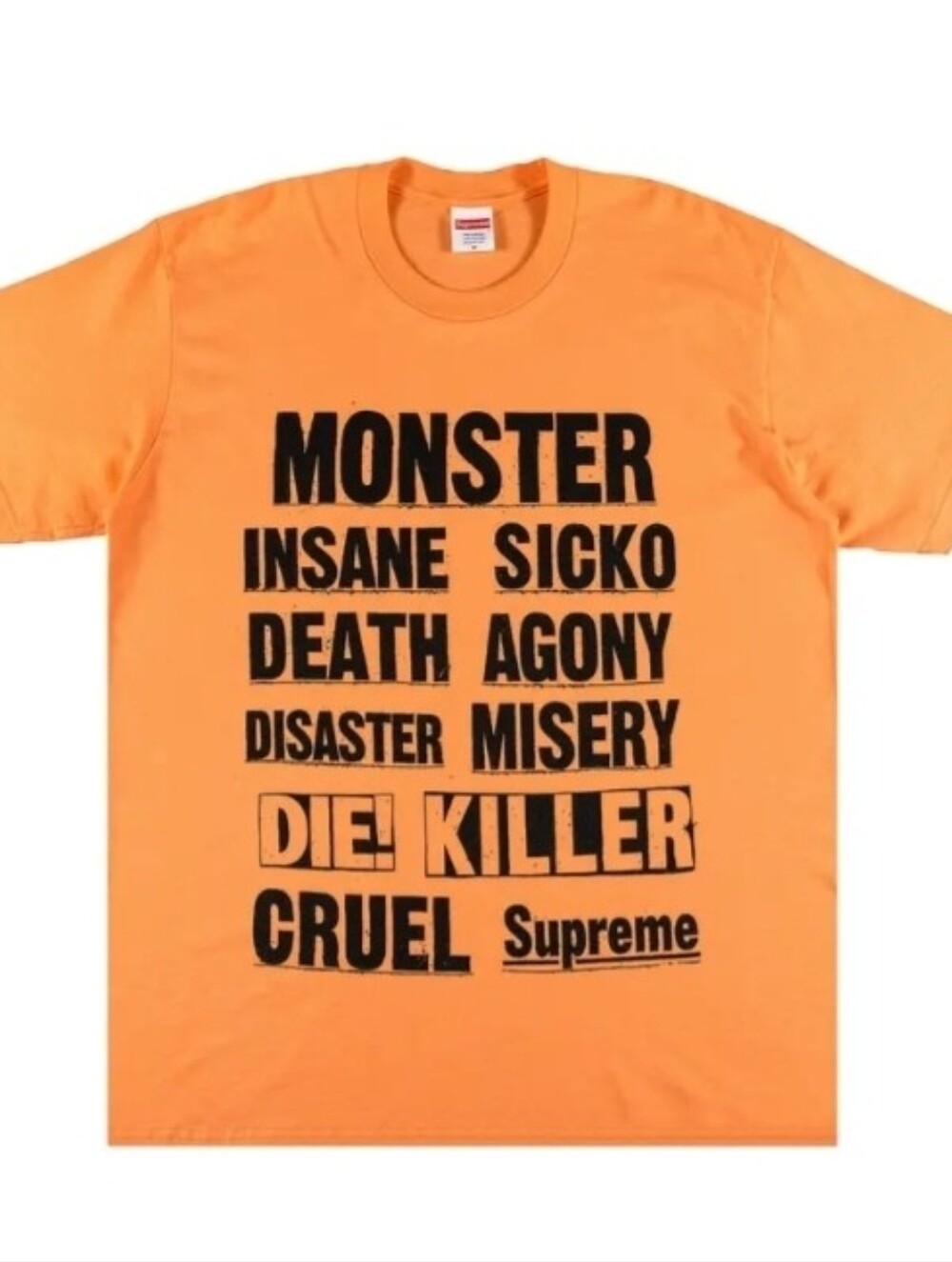 Supreme Monster Tee 'Peach 2021 Rare T-Shirt Size XL